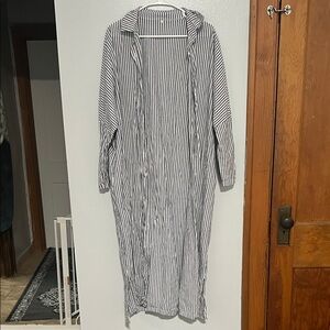 Chic Striped Button Down Shirt